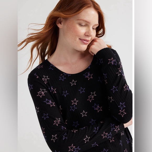 Joyspun Women’s Ribbed Top and Pants Pajama Set - Picture 4 of 4